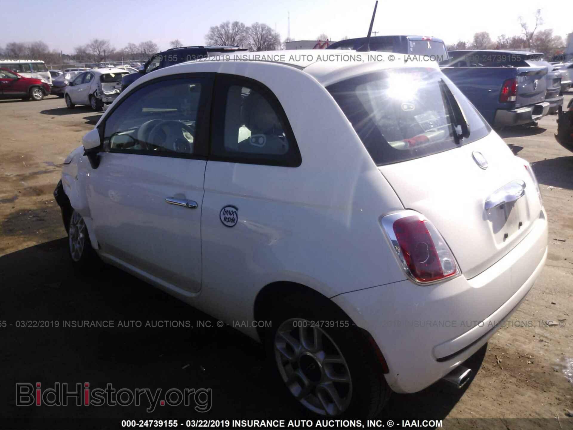 2012 FIAT 500 - VIN: 3C3CFFARXCT363526 - Photo 3