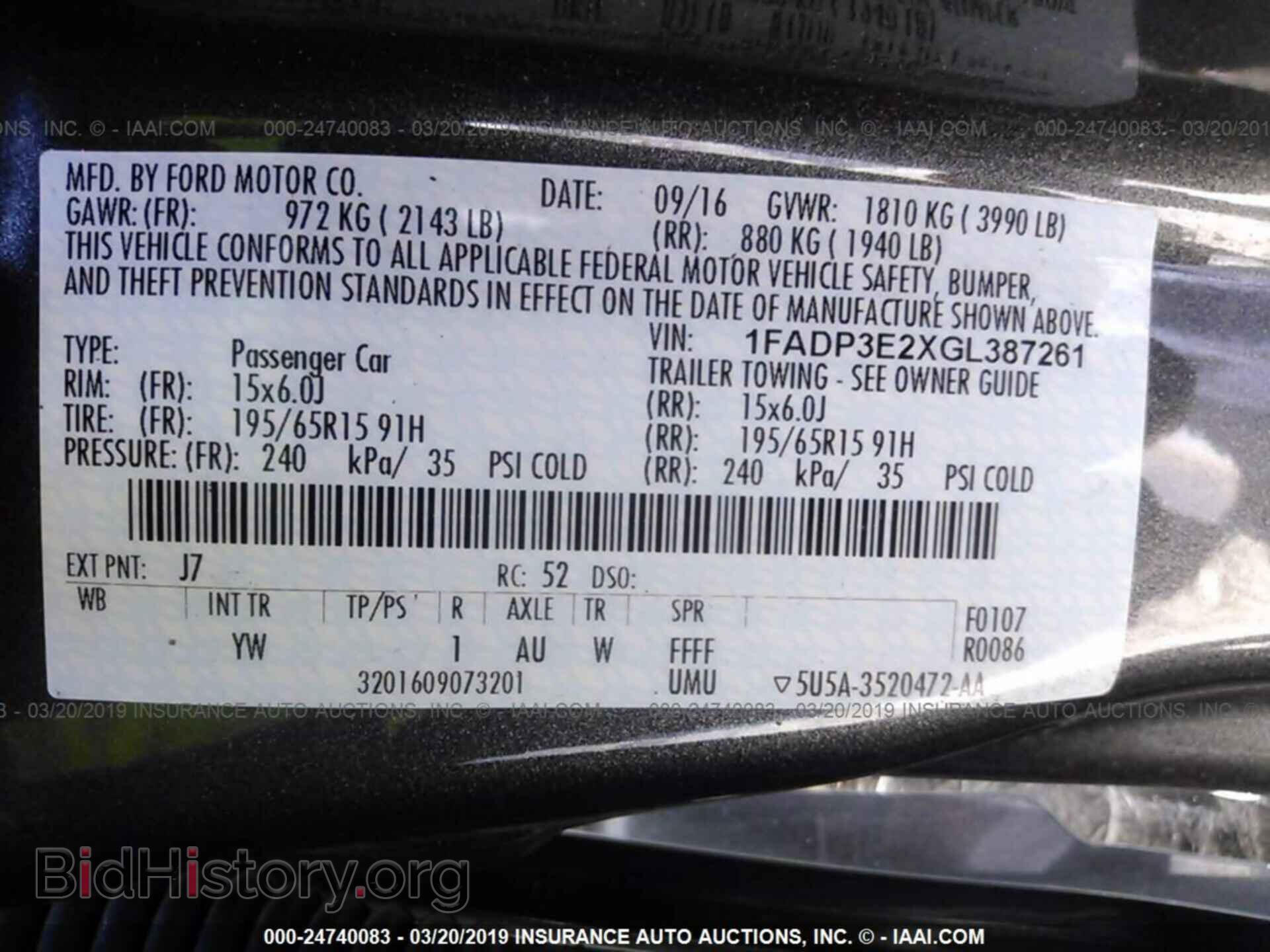 2016 FORD FOCUS - VIN: 1FADP3E2XGL387261 - Photo 9