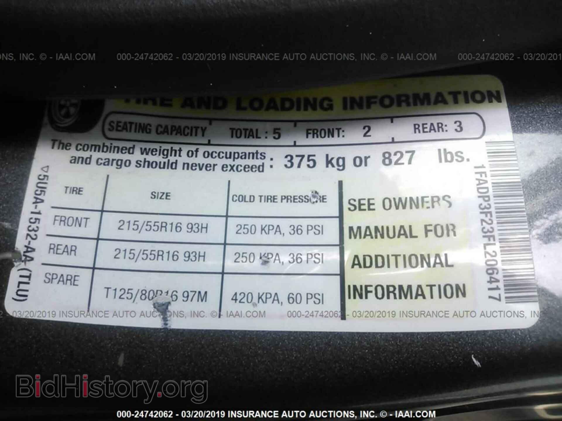 2015 FORD FOCUS - VIN: 1FADP3F23FL206417 - Фото 9