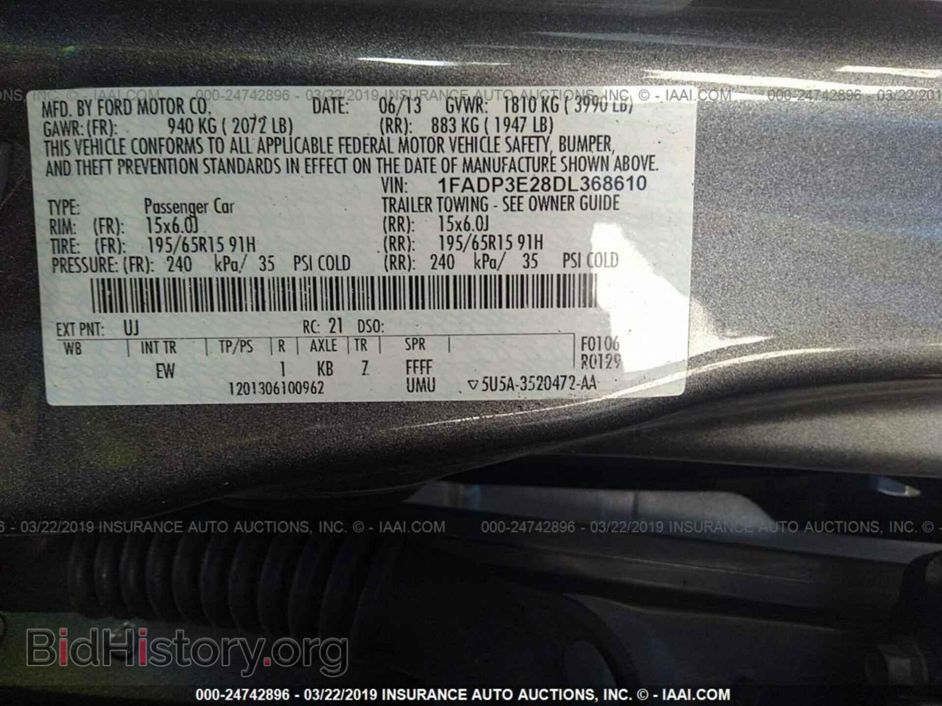 2013 FORD FOCUS - VIN: 1FADP3E28DL368610 - Photo 9