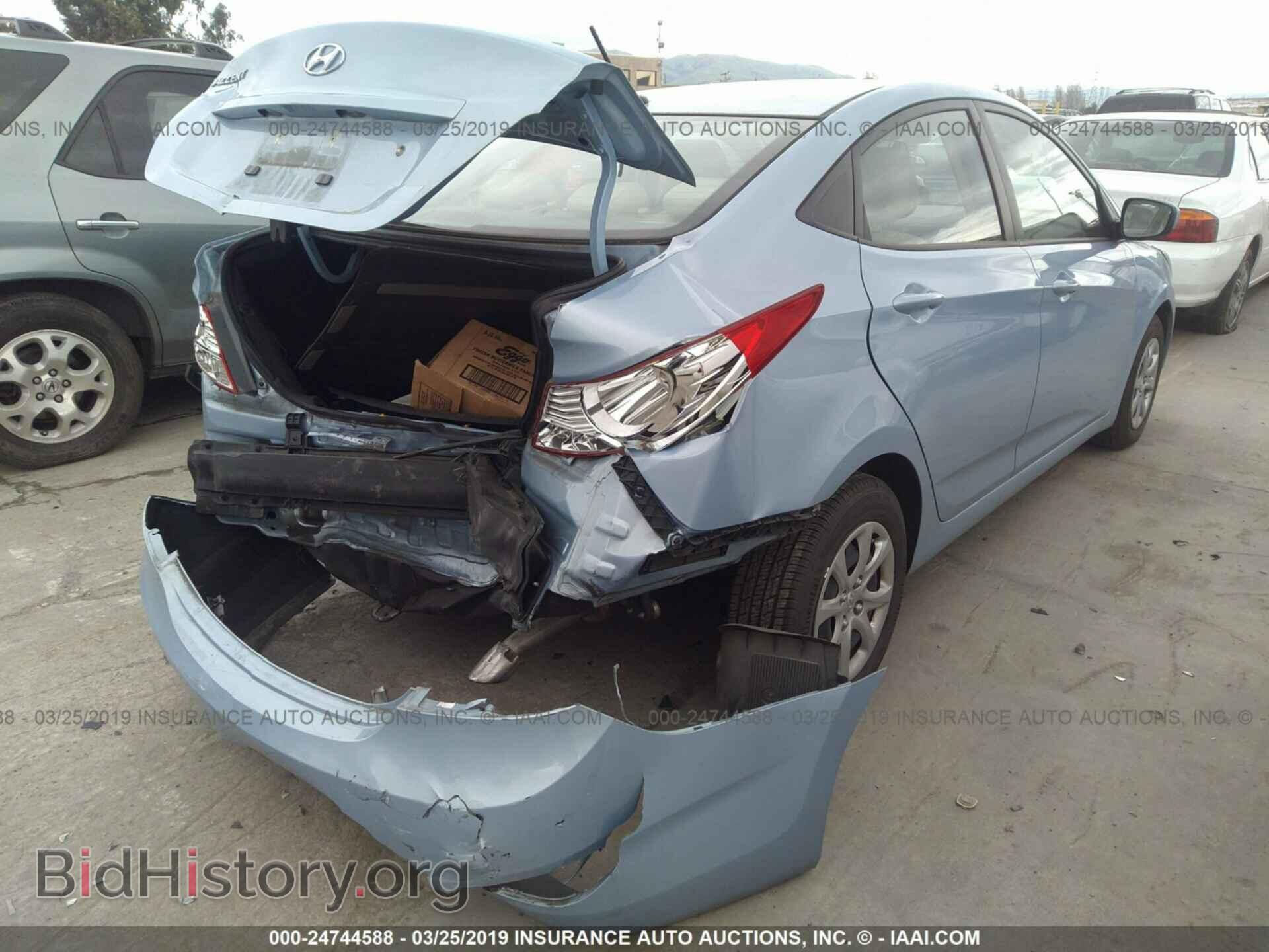 2014 HYUNDAI ACCENT - VIN: KMHCT4AE3EU709040 - Фото 4