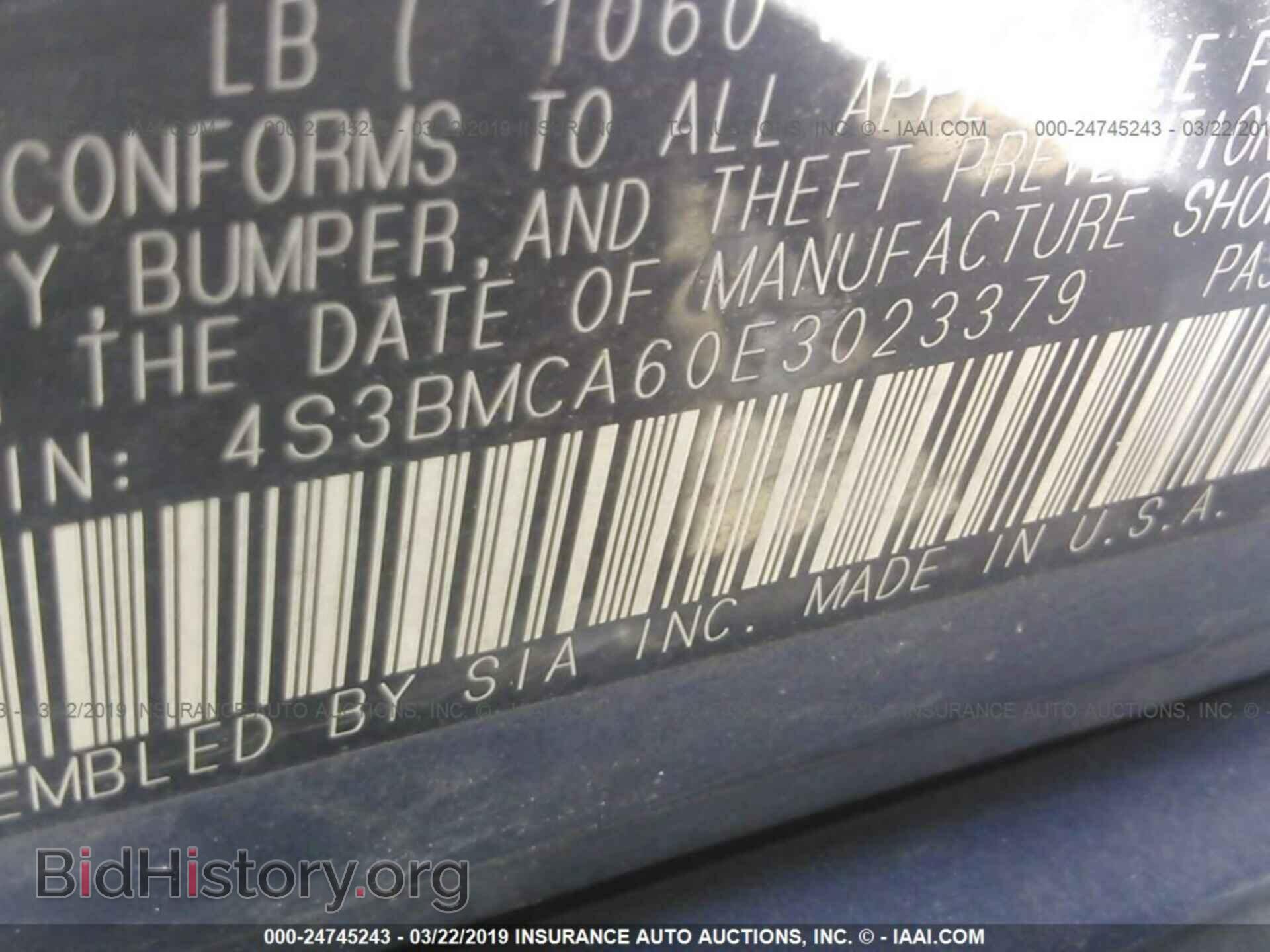2014 SUBARU LEGACY - VIN: 4S3BMCA60E3023379 - Фото 9