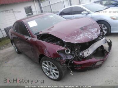 2011 Lexus IS 250, красный — VIN JTHCF5C20B5049578, IAAI