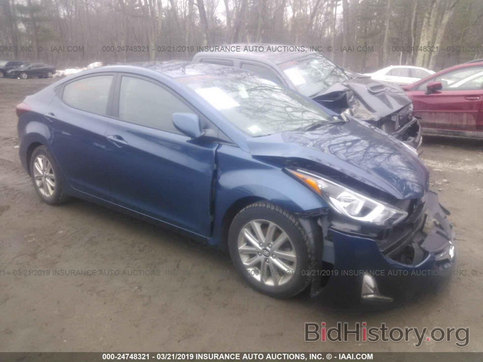 Photo KMHDH4AE6GU571812 - HYUNDAI ELANTRA 2016