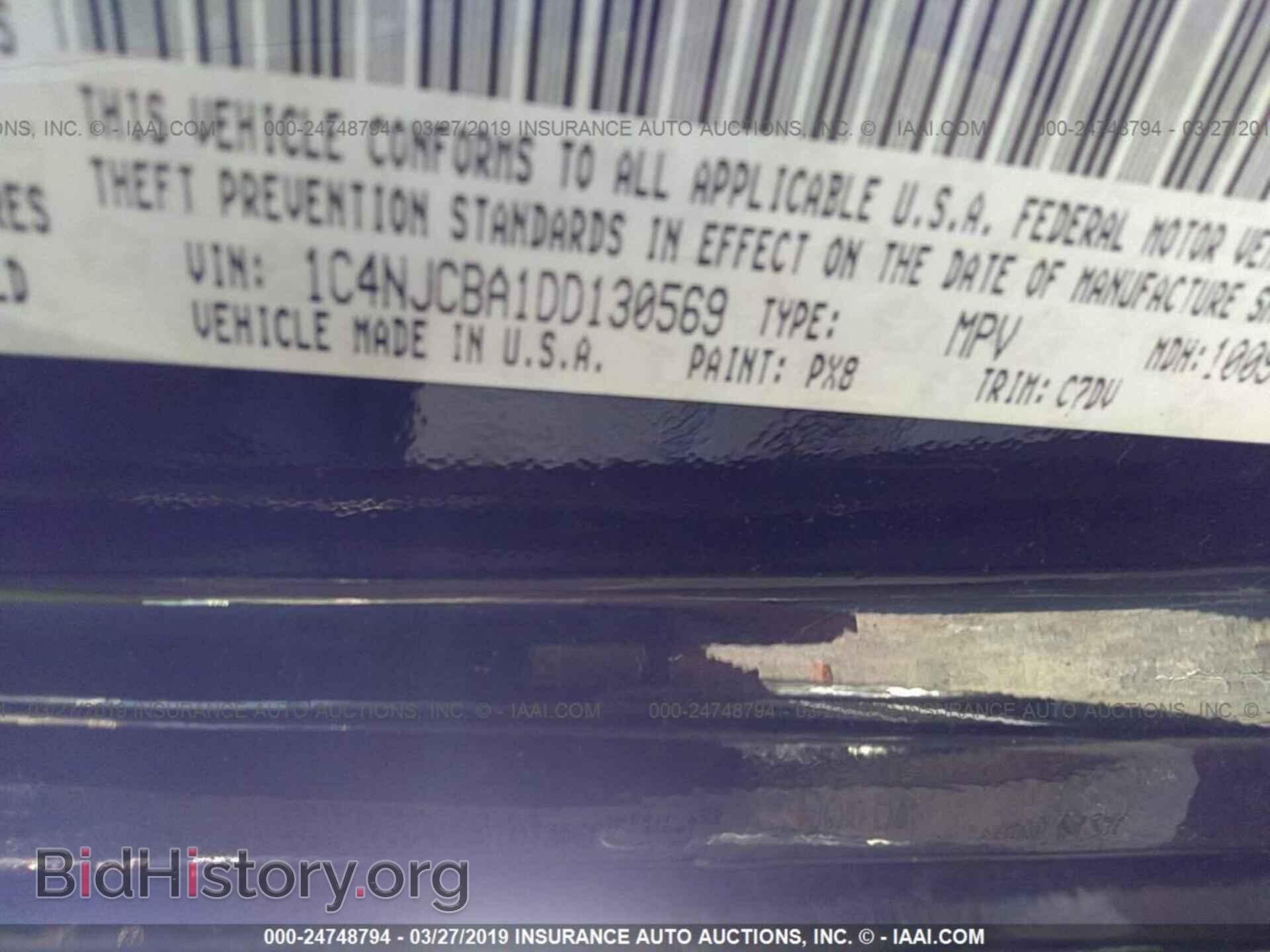 2013 JEEP COMPASS - VIN: 1C4NJCBA1DD130569 - Фото 9