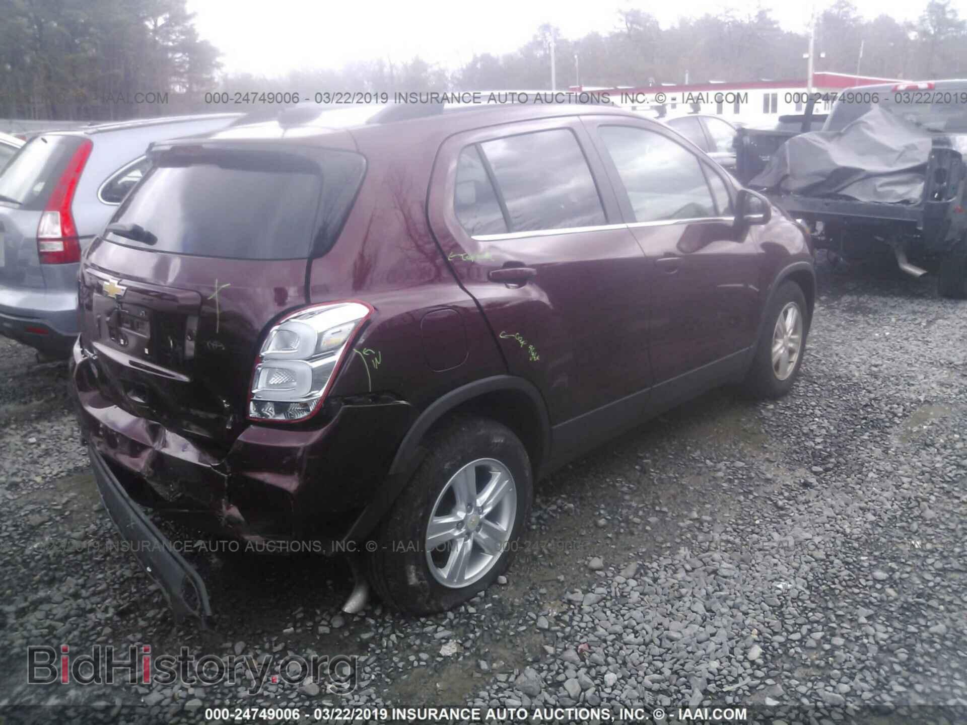 2017 CHEVROLET TRAX - VIN: 3GNCJLSB8HL272991 - Фото 4