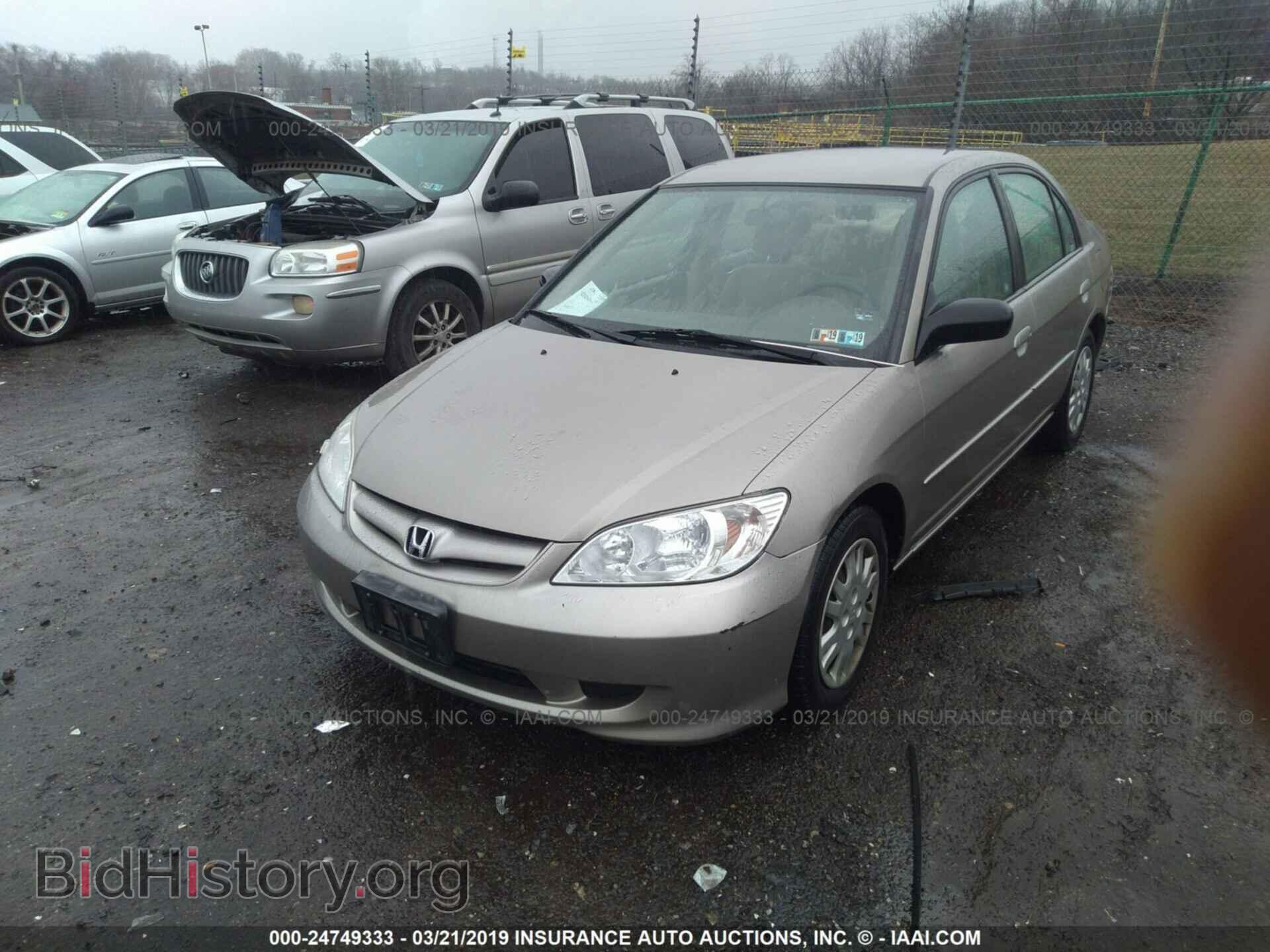 2005 HONDA CIVIC - VIN: 2HGES16535H526443 - Фото 2