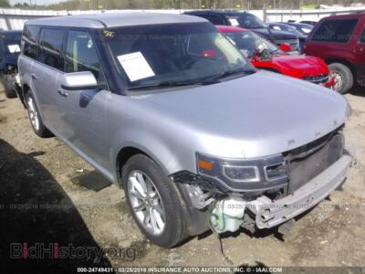 2016 Ford FLEX Limited, серебристый — VIN 2FMGK5D85GBA01266, IAAI