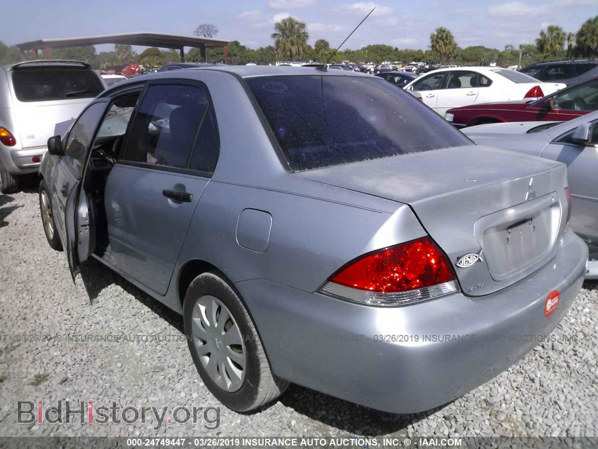 2006 MITSUBISHI LANCER - VIN: JA3AJ26E36U063349 - Фото 3