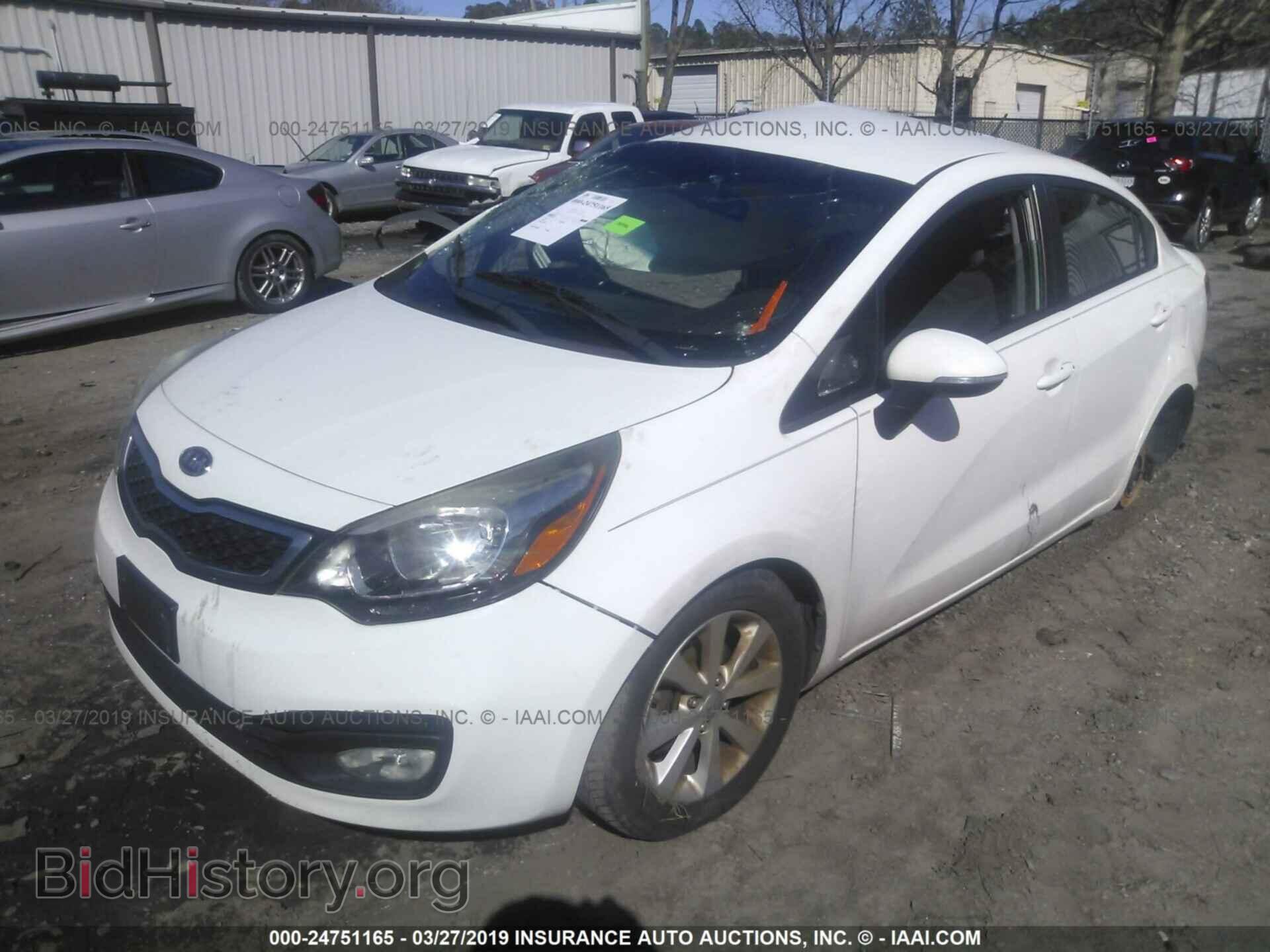 2013 KIA RIO - VIN: KNADN4A3XD6116115 - Фото 2