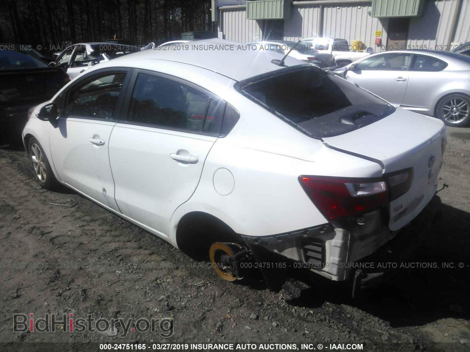 2013 KIA RIO - VIN: KNADN4A3XD6116115 - Фото 3
