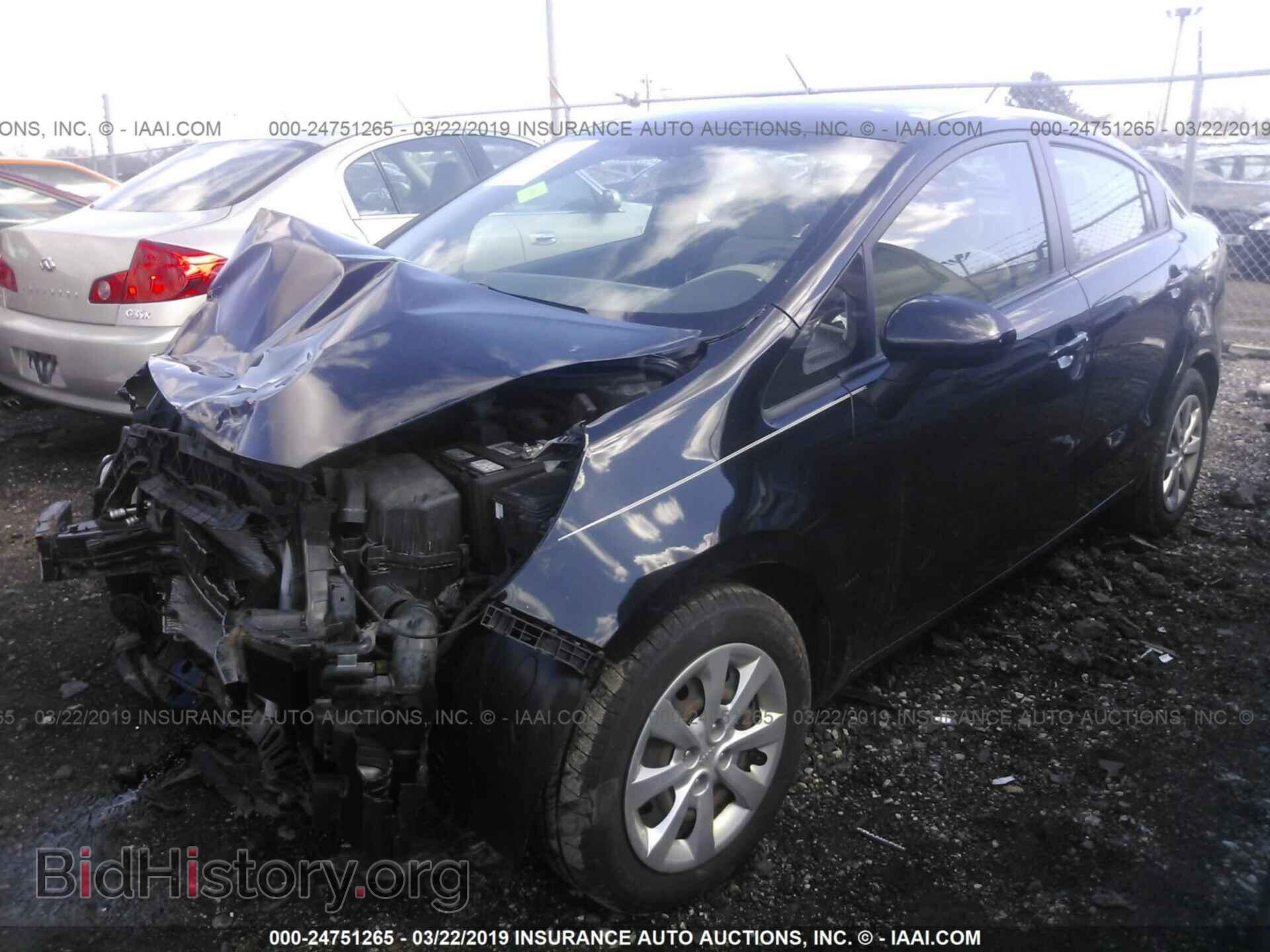 2012 KIA RIO - VIN: KNADM4A33C6077160 - Фото 2