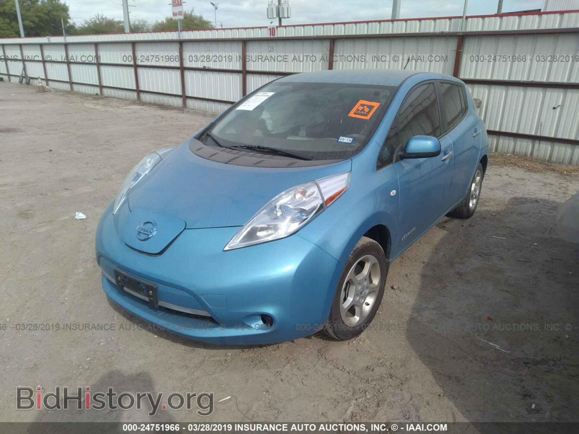 2012 NISSAN LEAF - VIN: JN1AZ0CP2CT024308 - Фото 2