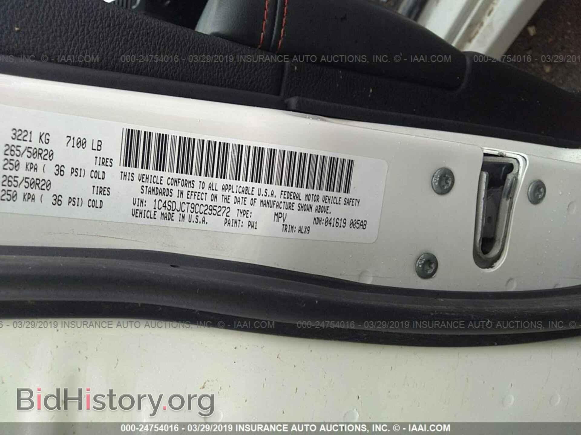 2012 DODGE DURANGO - VIN: 1C4SDJCT9CC295272 - Фото 9