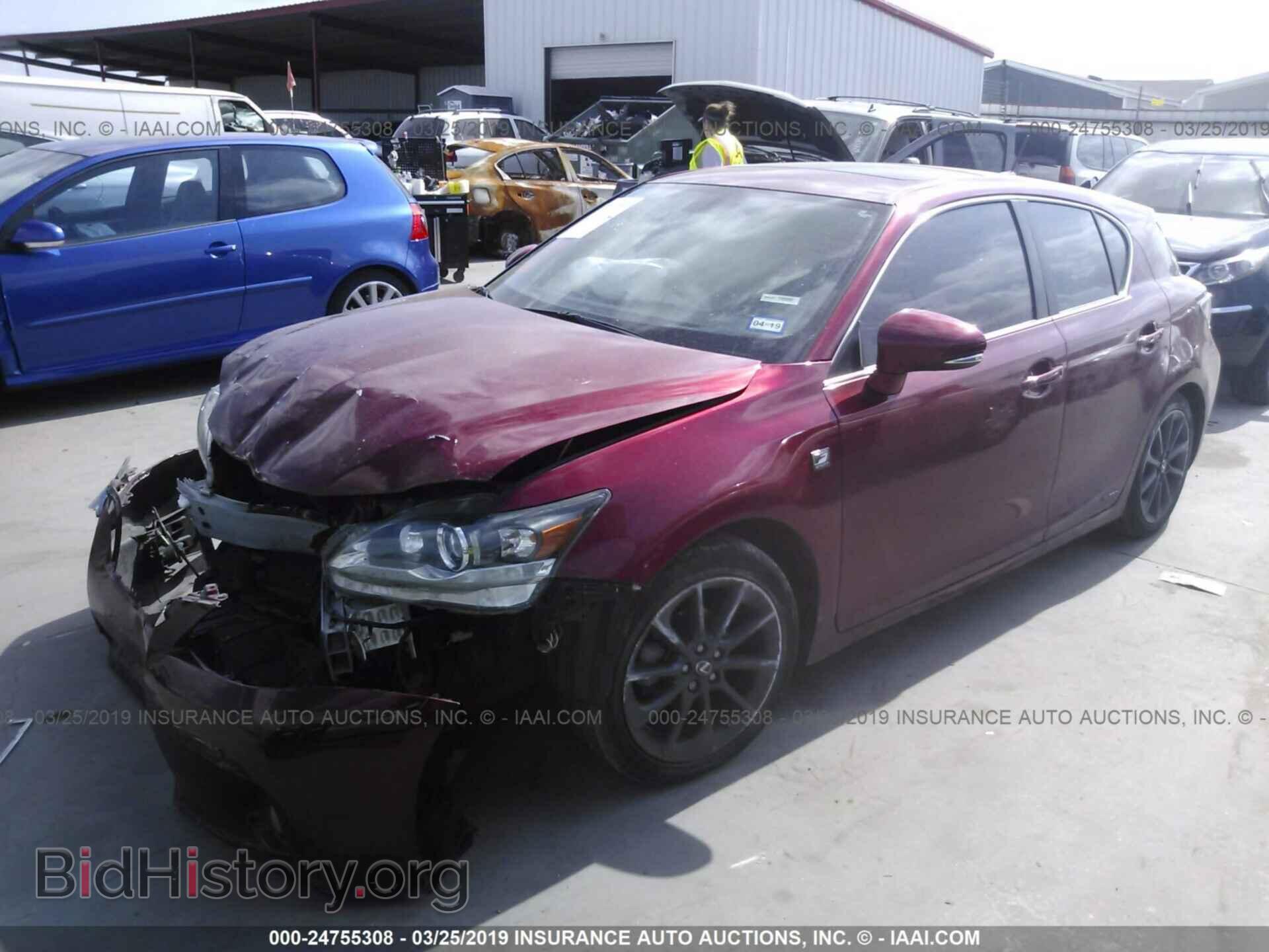 2013 LEXUS CT - VIN: JTHKD5BH2D2166249 - Фото 2