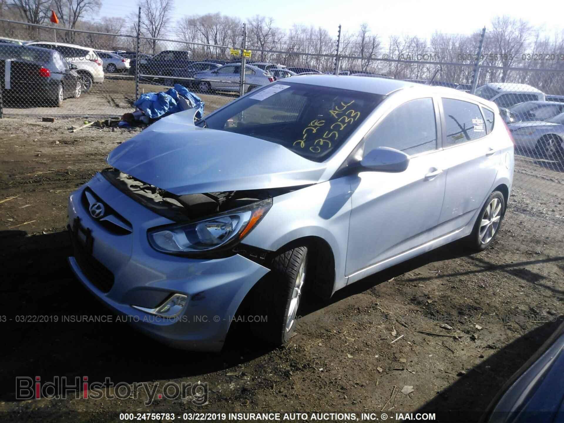 2012 HYUNDAI ACCENT - VIN: KMHCU5AE7CU035233 - Фото 2