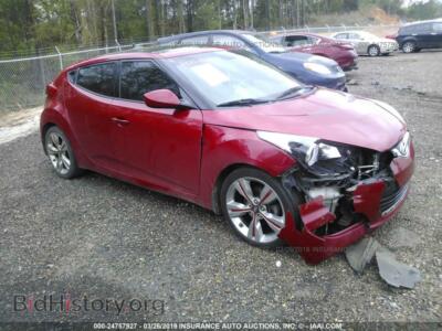 2013 Hyundai VELOSTER, красный — VIN KMHTC6AD3DU120135, IAAI