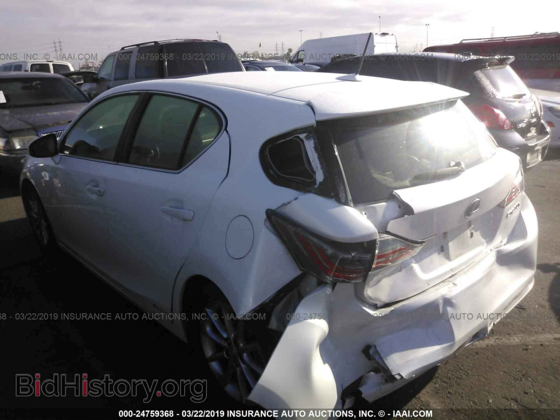 2012 LEXUS CT - VIN: JTHKD5BH4C2105614 - Фото 3