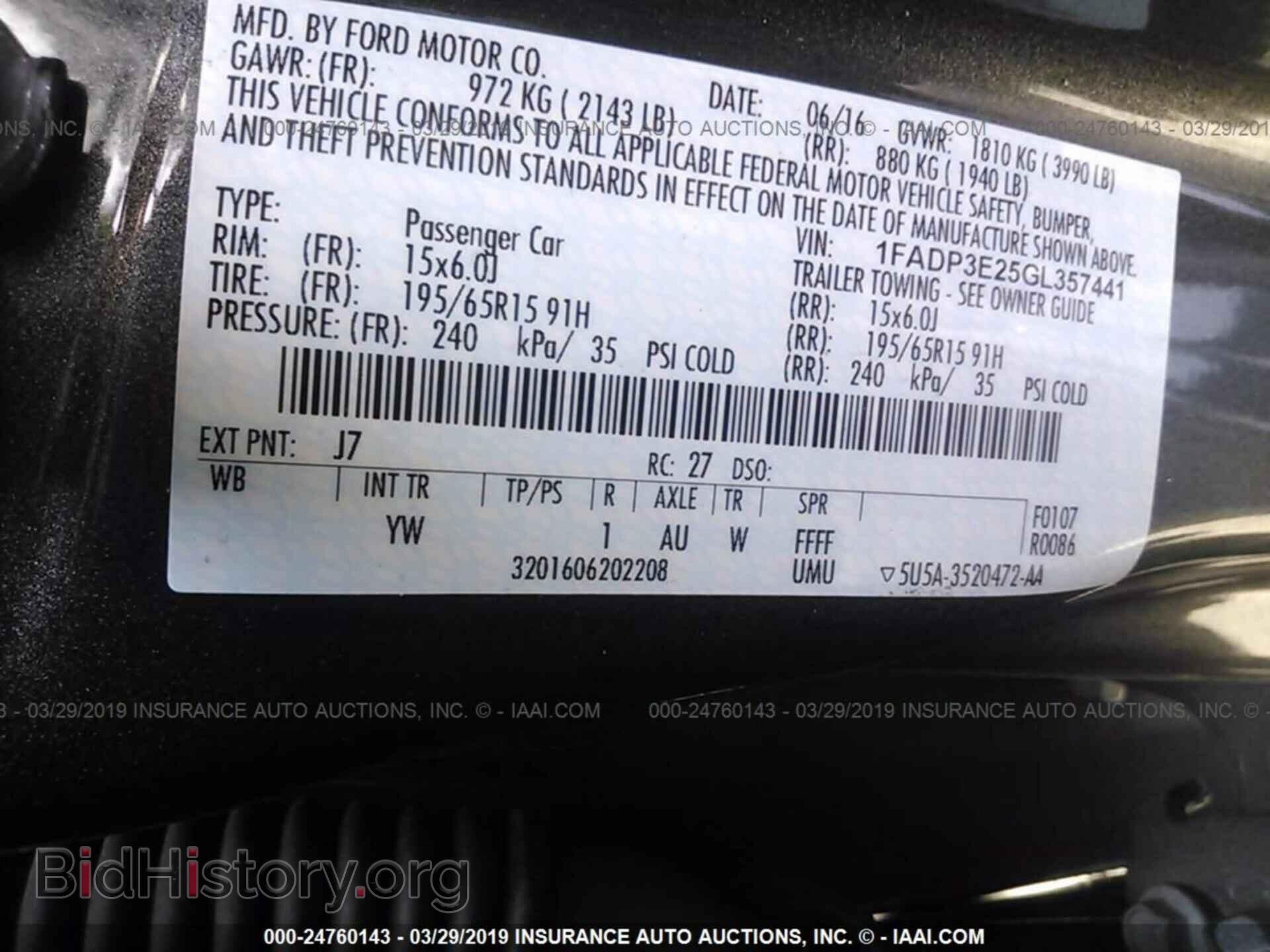 2016 FORD FOCUS - VIN: 1FADP3E25GL357441 - Photo 9