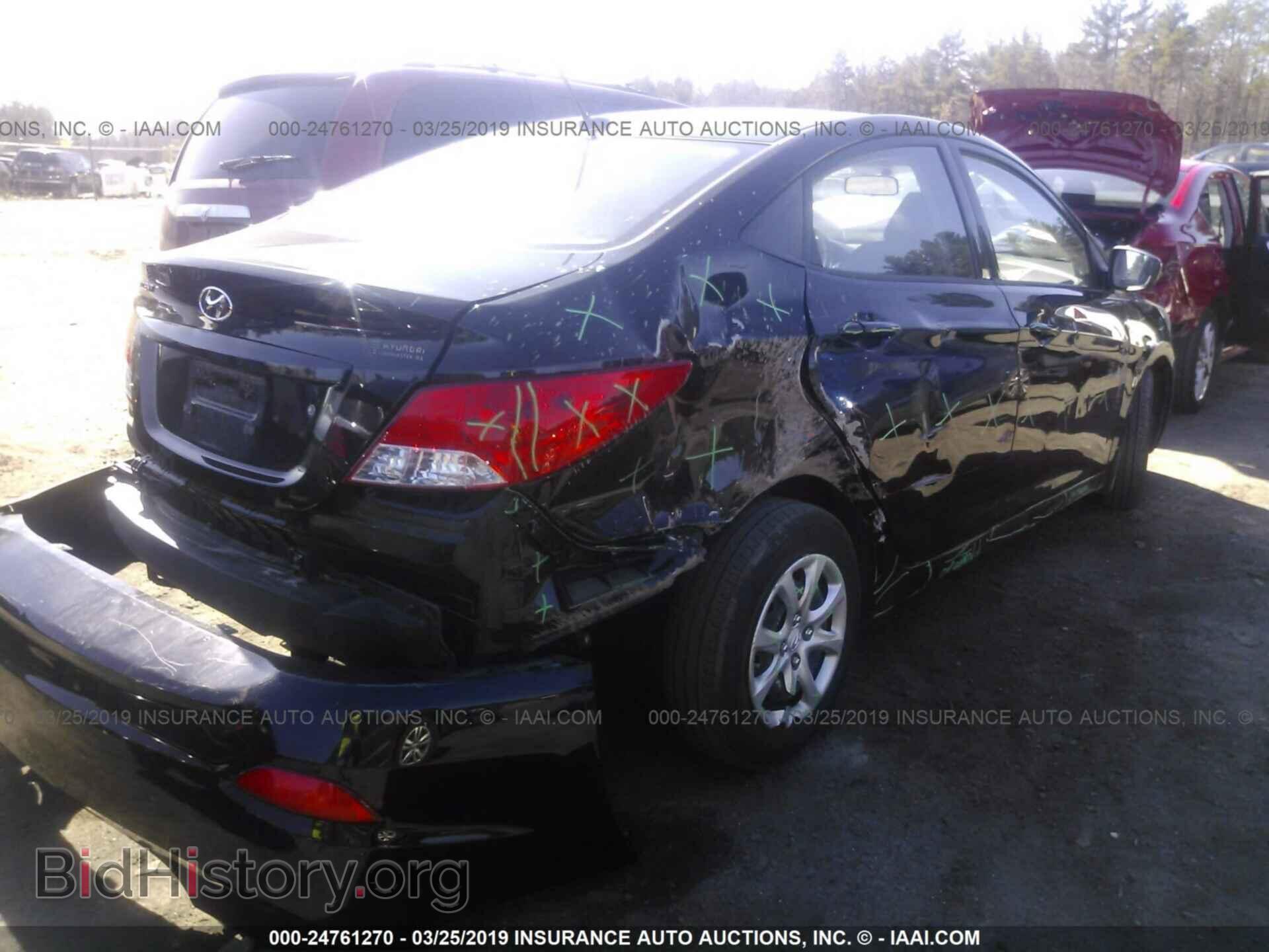 2013 HYUNDAI ACCENT - VIN: KMHCT4AE6DU425383 - Фото 4