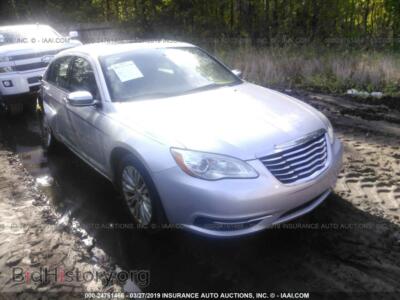 2012 Chrysler 200 Limited, серебристый — VIN 1C3CCBCBXCN101636, IAAI