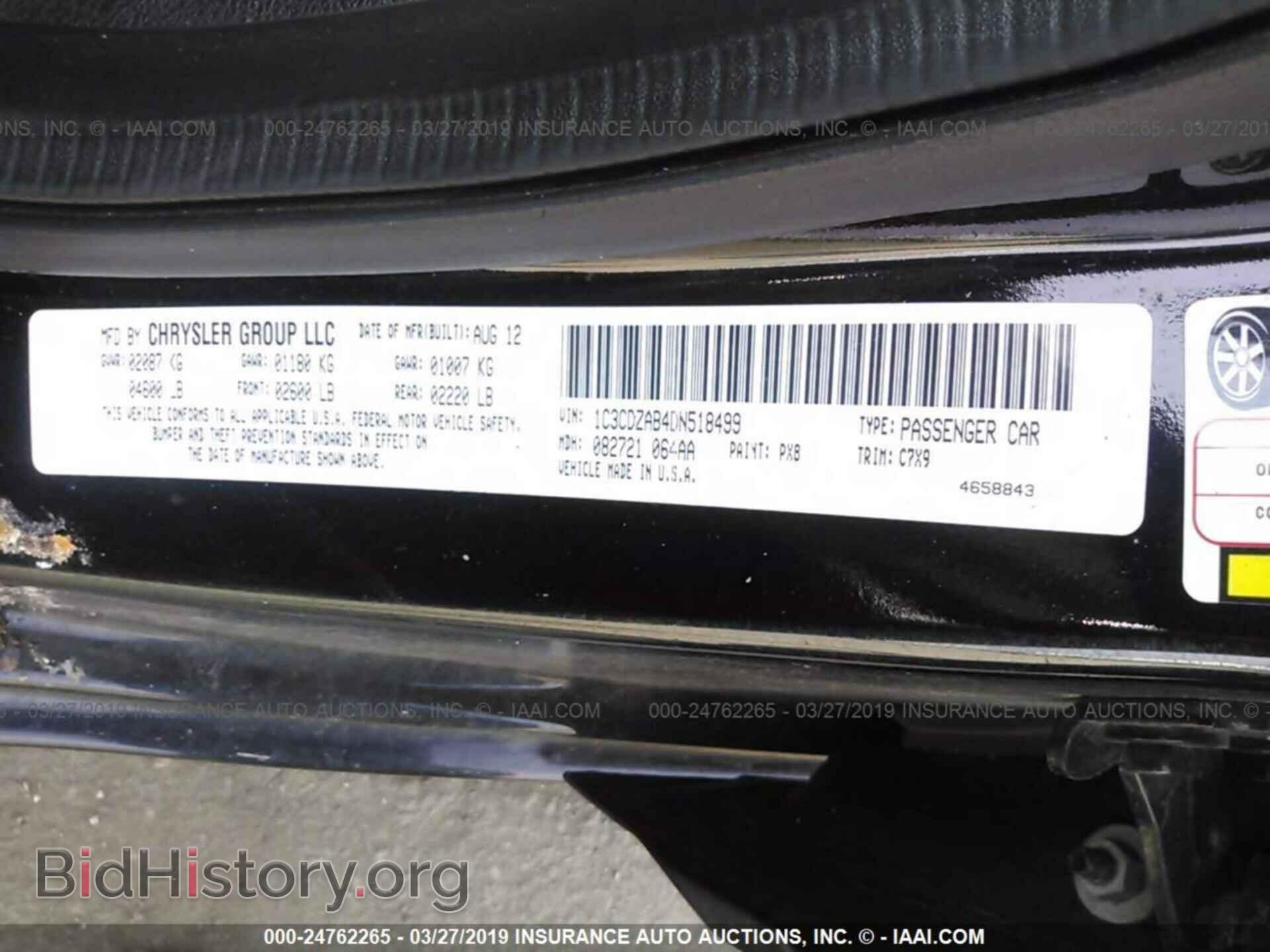 2013 DODGE AVENGER - VIN: 1C3CDZAB4DN518499 - Photo 9