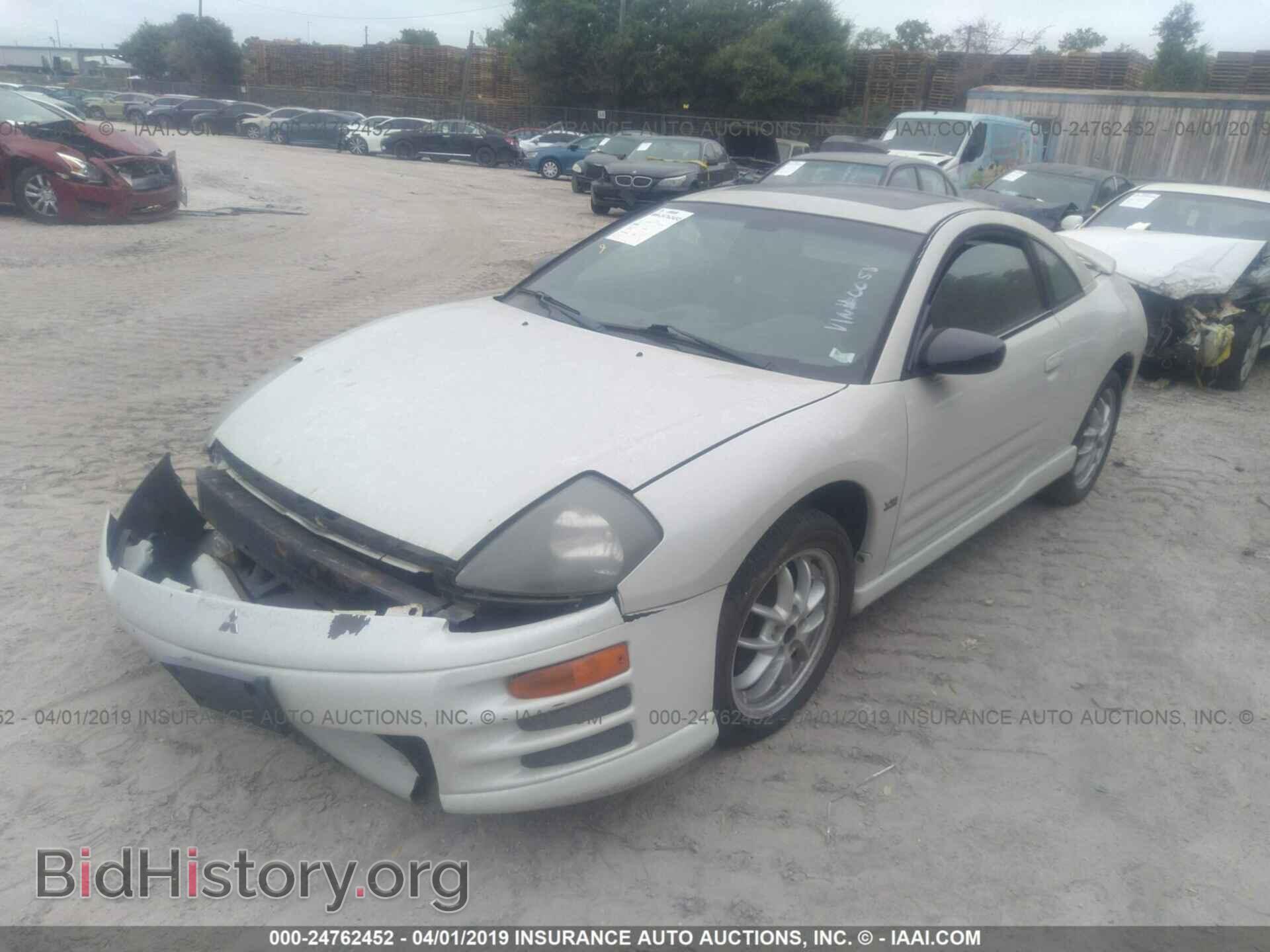 2001 MITSUBISHI ECLIPSE - VIN: 4A3AC54H21E210058 - Фото 2