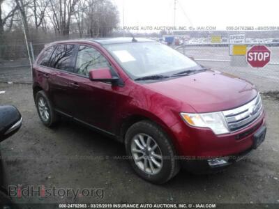 2007 Ford EDGE SEL Plus, красный — VIN 2FMDK39C17BA86787, IAAI