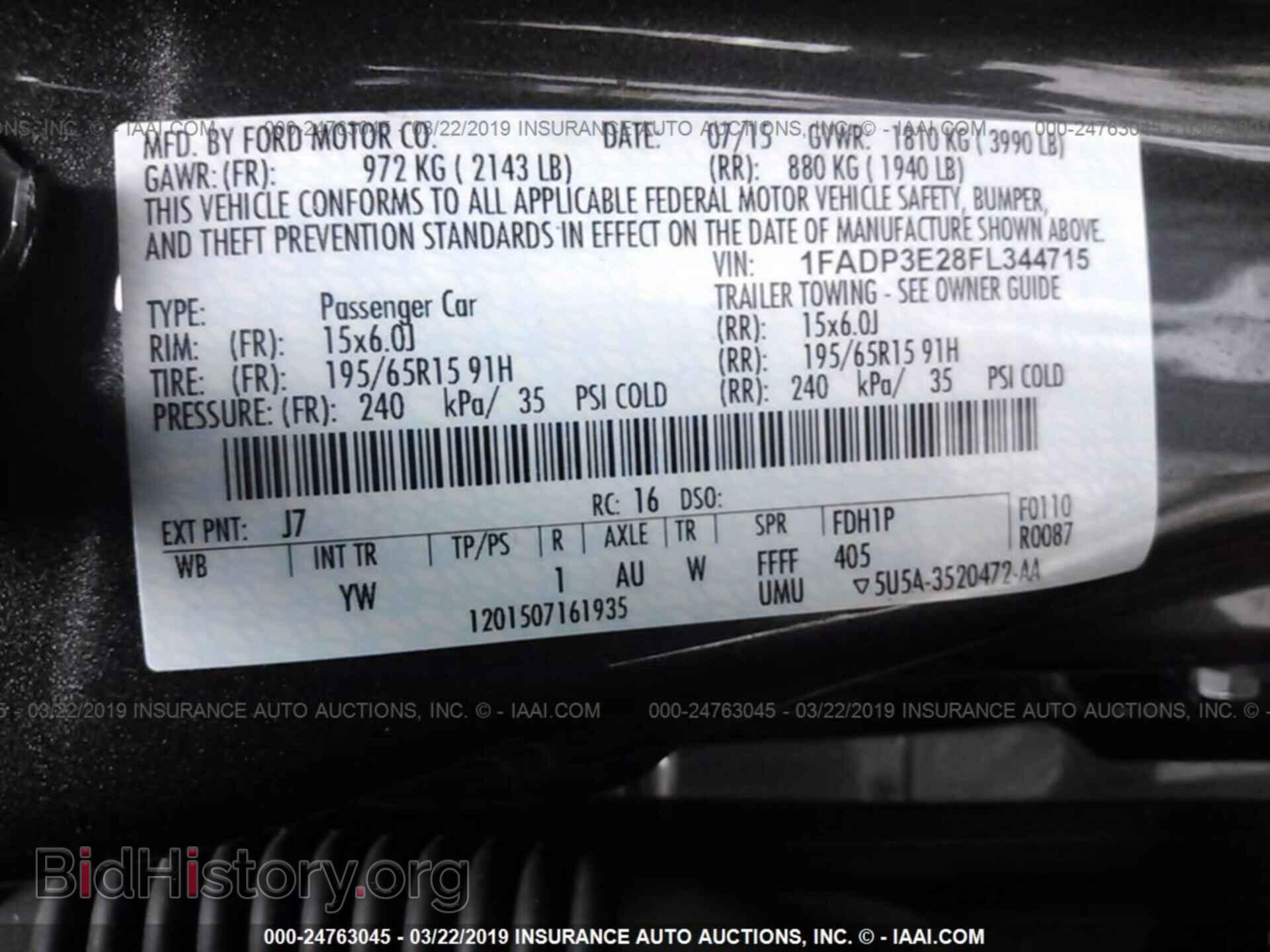 2015 FORD FOCUS - VIN: 1FADP3E28FL344715 - Photo 9