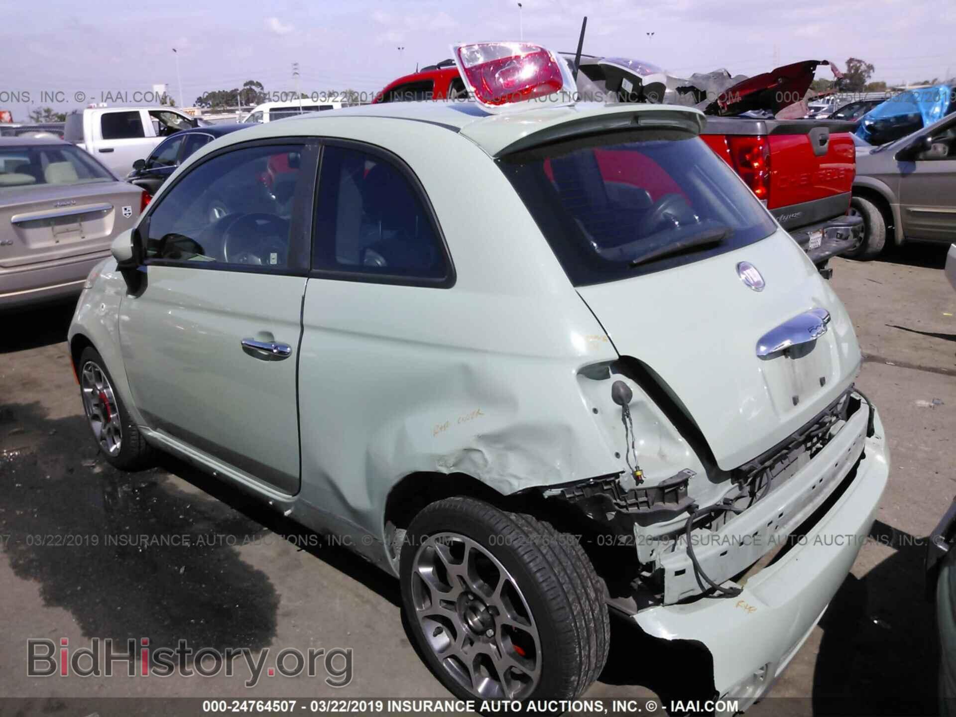2012 FIAT 500 - VIN: 3C3CFFBR1CT211486 - Photo 3