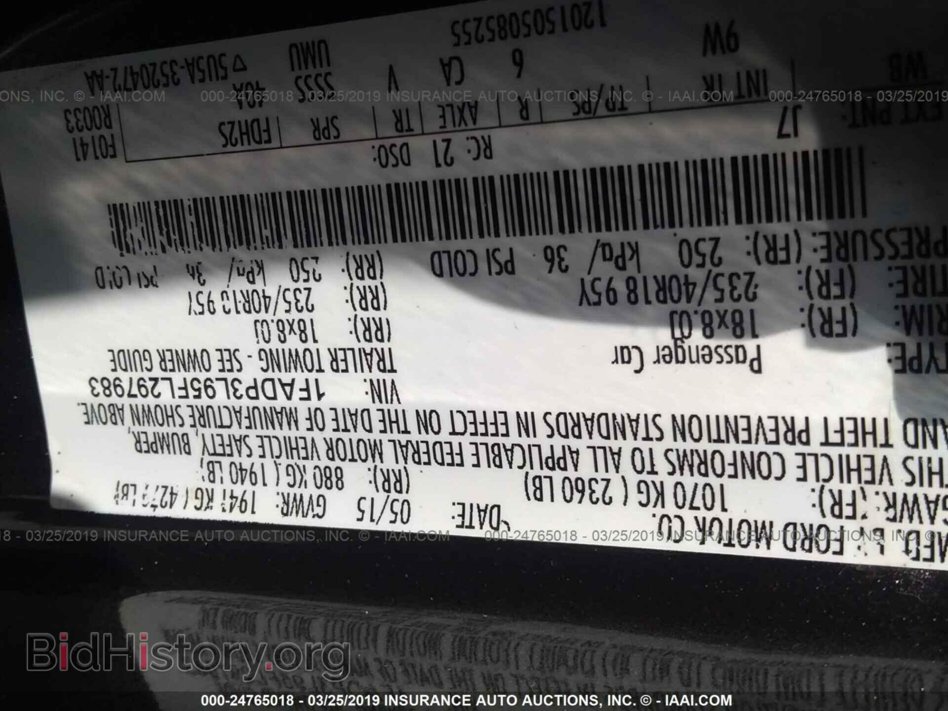 2015 FORD FOCUS - VIN: 1FADP3L95FL297983 - Фото 9
