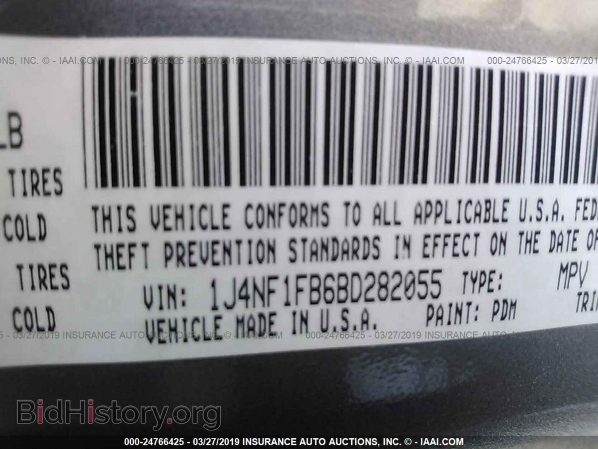 2011 JEEP COMPASS - VIN: 1J4NF1FB6BD282055 - Фото 9