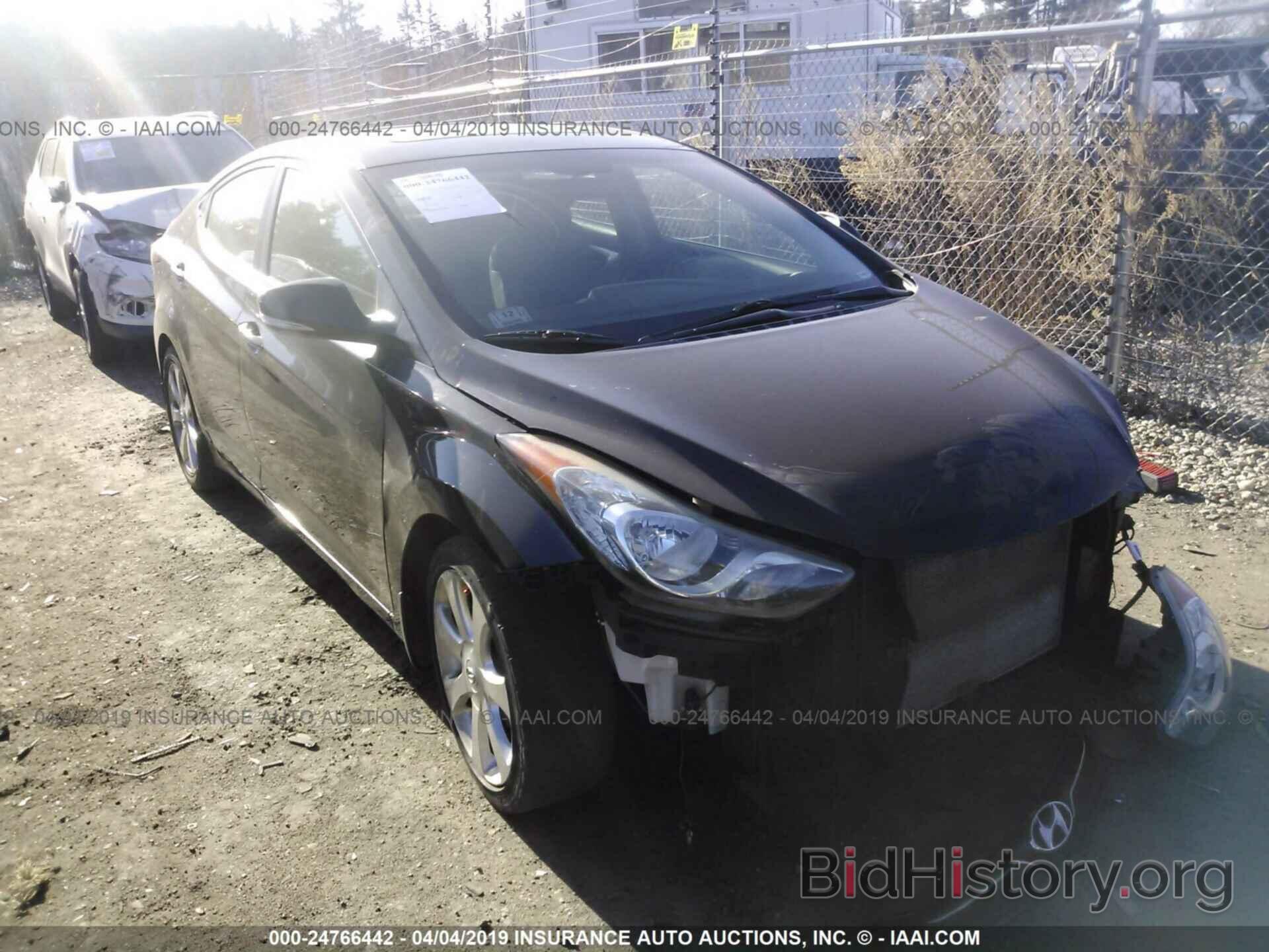 Photo 5NPDH4AEXCH132962 - HYUNDAI ELANTRA 2012