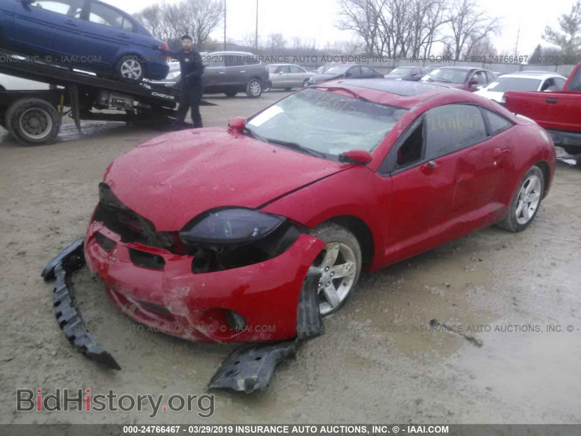 2007 MITSUBISHI ECLIPSE - VIN: 4A3AK24F37E030578 - Фото 2