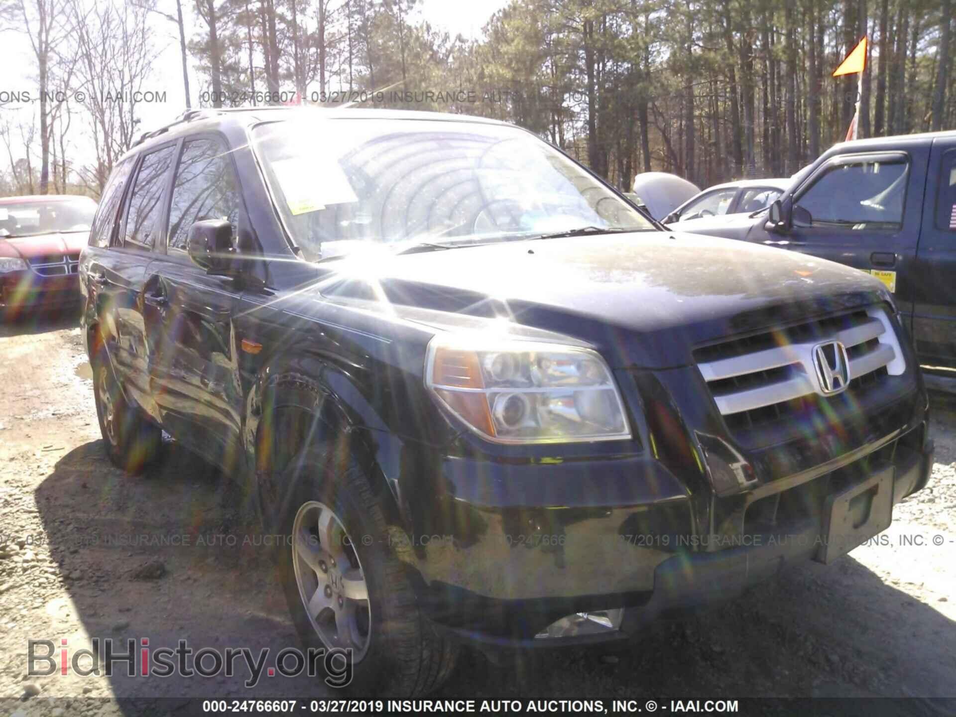 Фотография 5FNYF28537B019618 - HONDA PILOT 2007