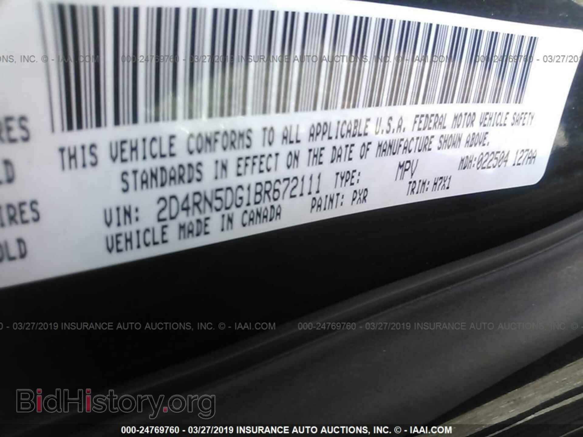2011 DODGE GRAND CARAVAN - VIN: 2D4RN5DG1BR672111 - Photo 9