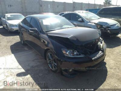 2012 Lexus IS, черный — VIN JTHBF5C28C5157654, IAAI