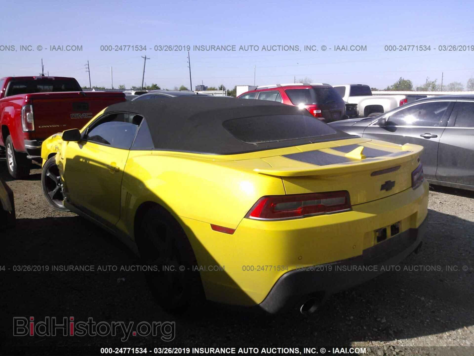 2014 CHEVROLET CAMARO - VIN: 2G1FC3D35E9185580 - Фото 3