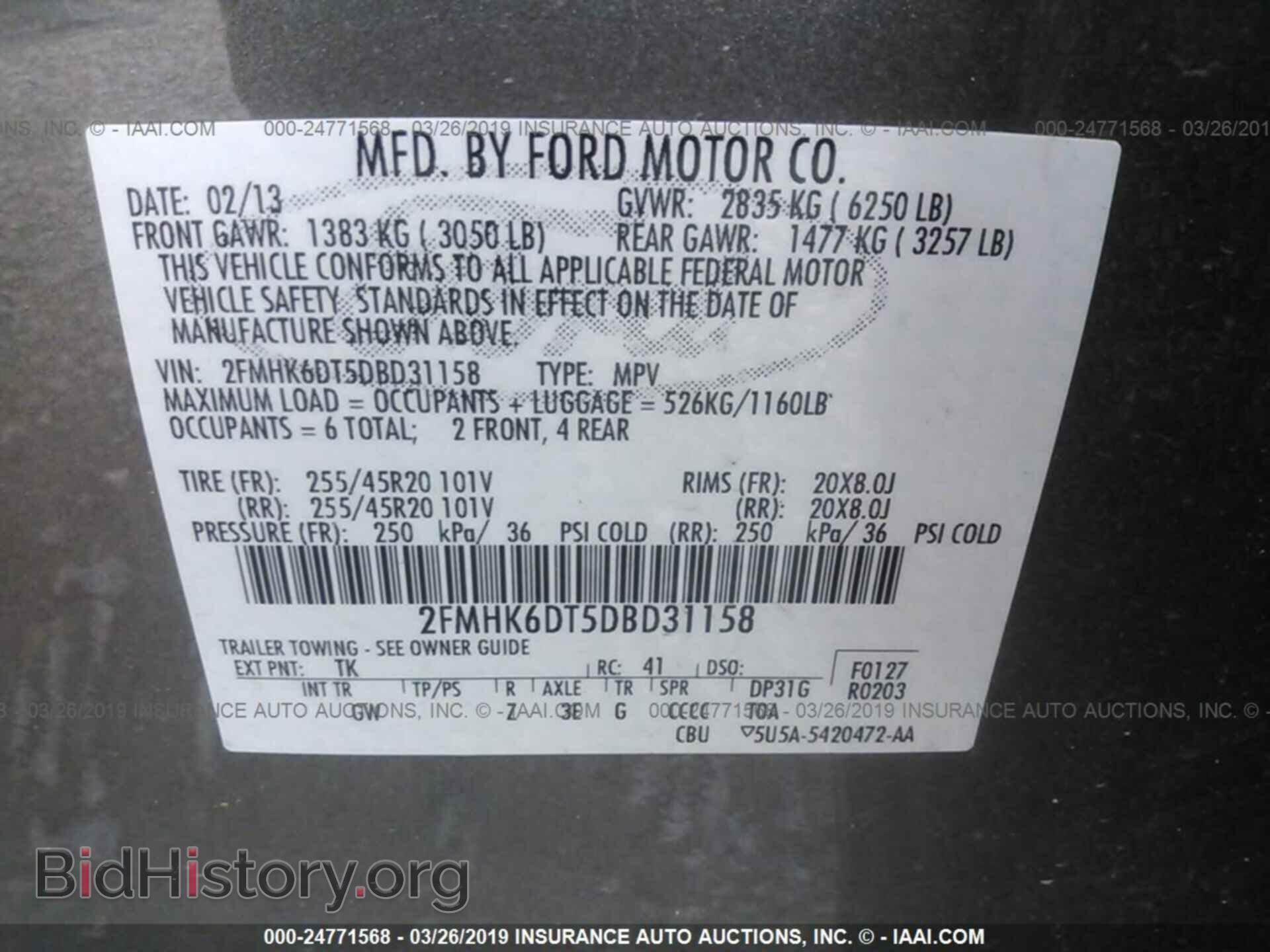 2013 FORD FLEX - VIN: 2FMHK6DT5DBD31158 - Photo 9