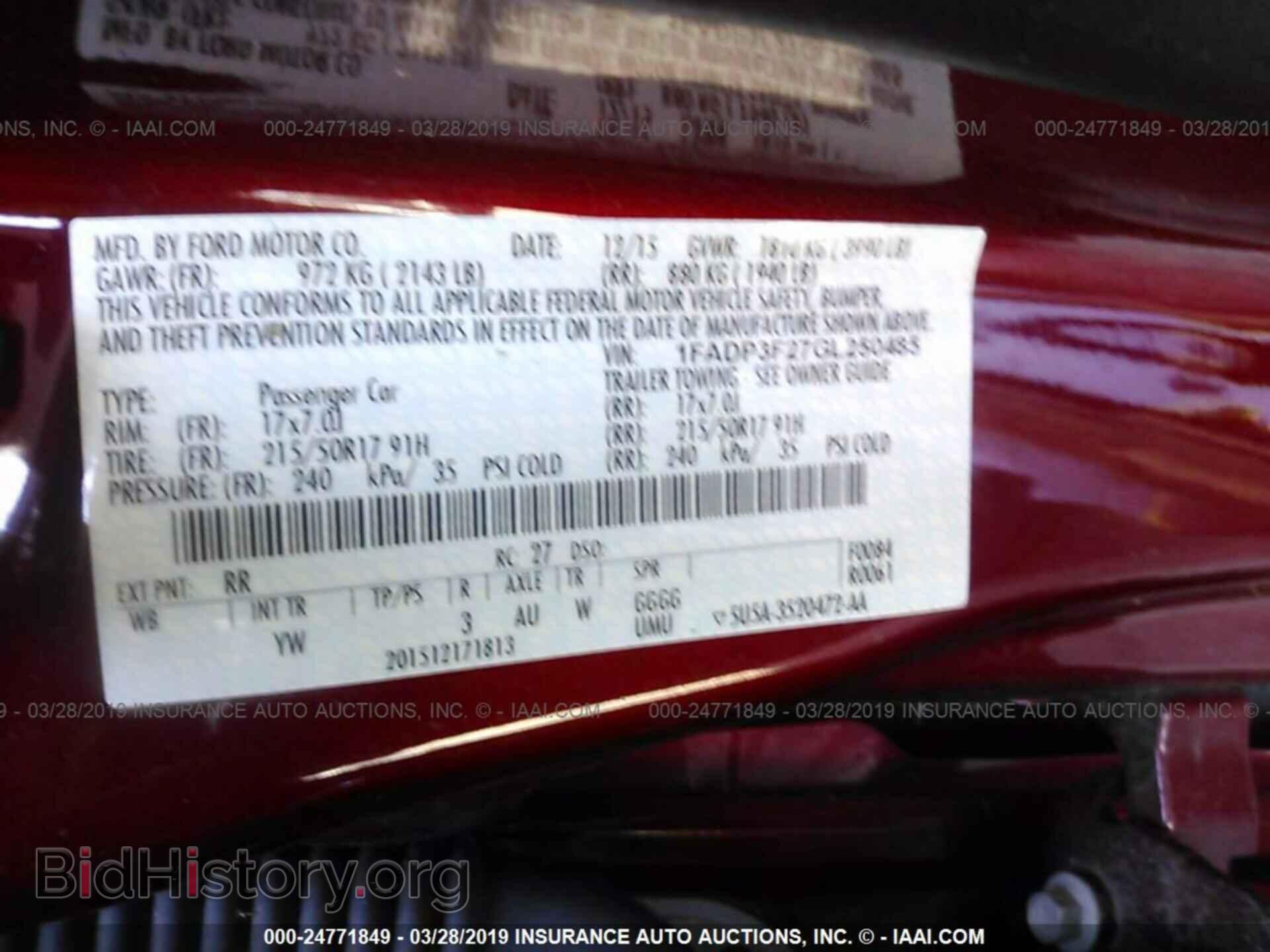 2016 FORD FOCUS - VIN: 1FADP3F27GL250485 - Photo 9