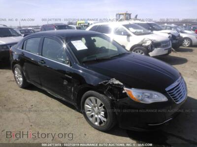 2012 Chrysler 200 LX, black — VIN 1C3CCBAB2CN320237, IAAI