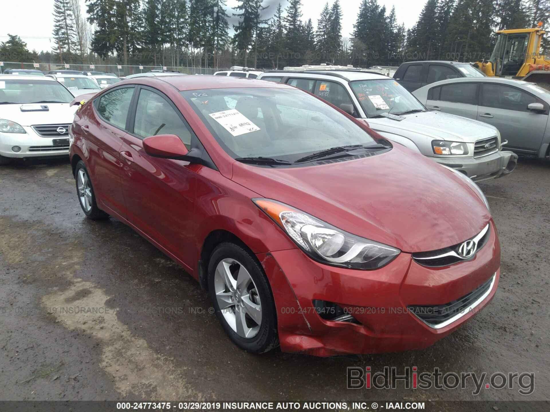 Photo KMHDH4AE1DU864089 - HYUNDAI ELANTRA 2013