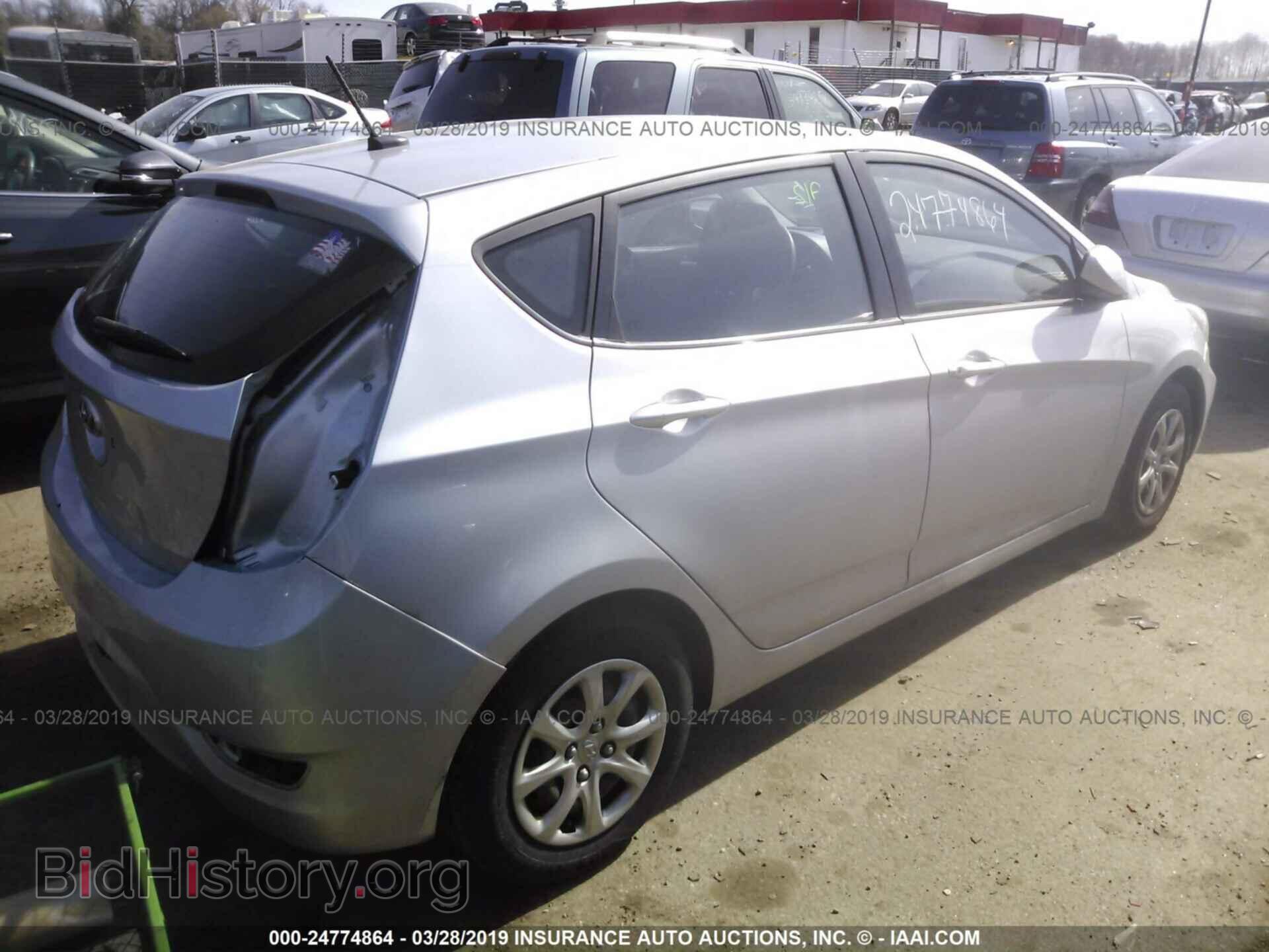 2012 HYUNDAI ACCENT - VIN: KMHCT5AE7CU058739 - Фото 4