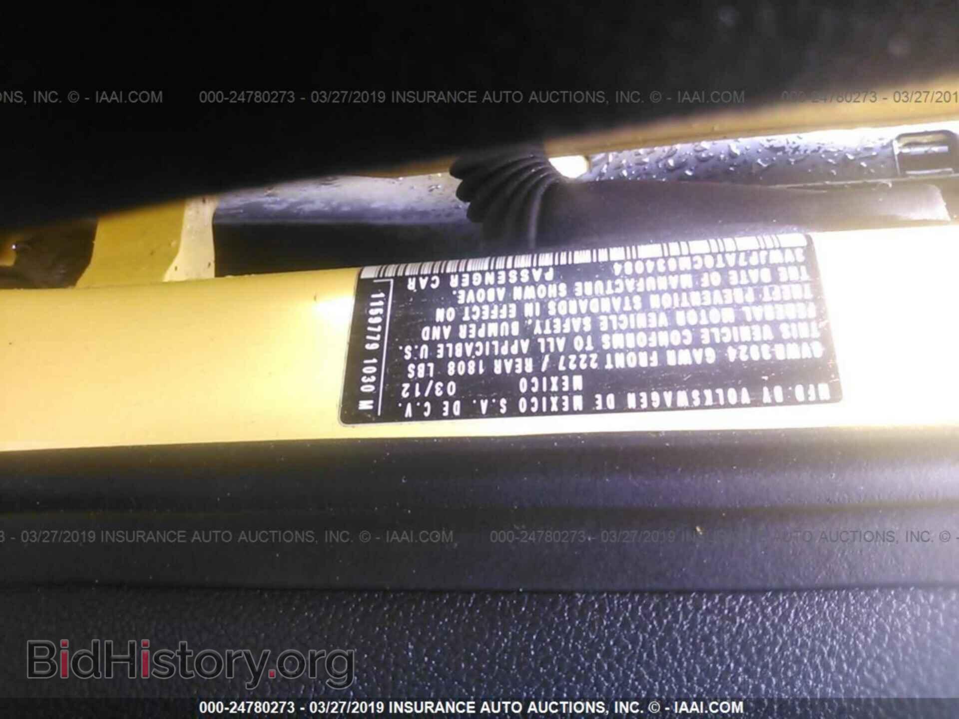 2012 VOLKSWAGEN BEETLE - VIN: 3VWJP7AT0CM634084 - Фото 9