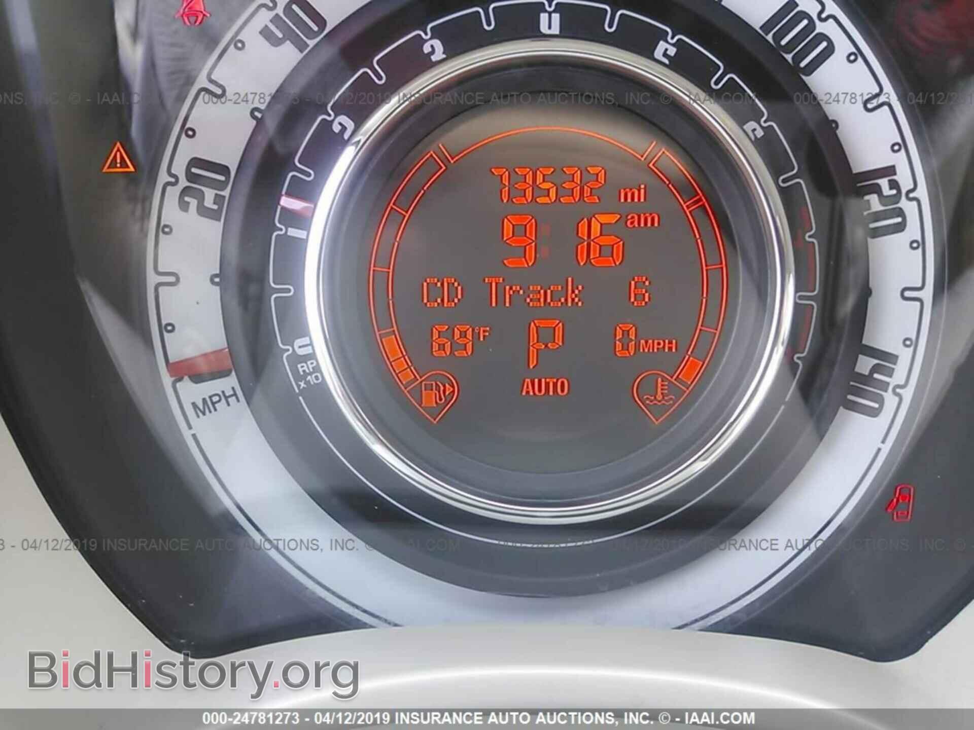 2012 FIAT 500 - VIN: 3C3CFFAR3CT381205 - Фото 7