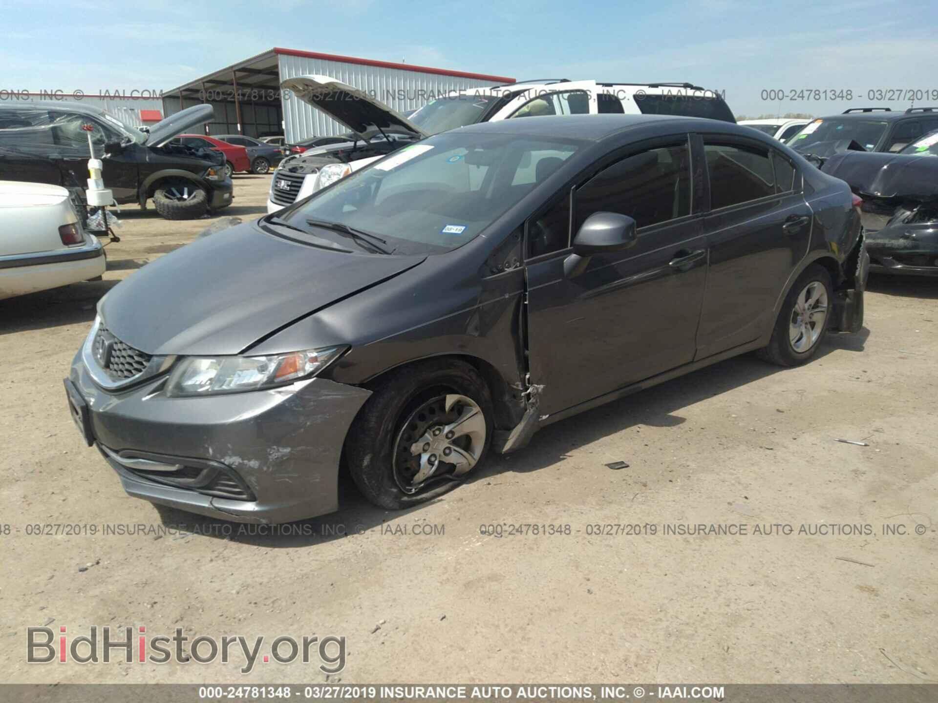 2013 HONDA CIVIC - VIN: 2HGFB2F50DH302314 - Фото 2