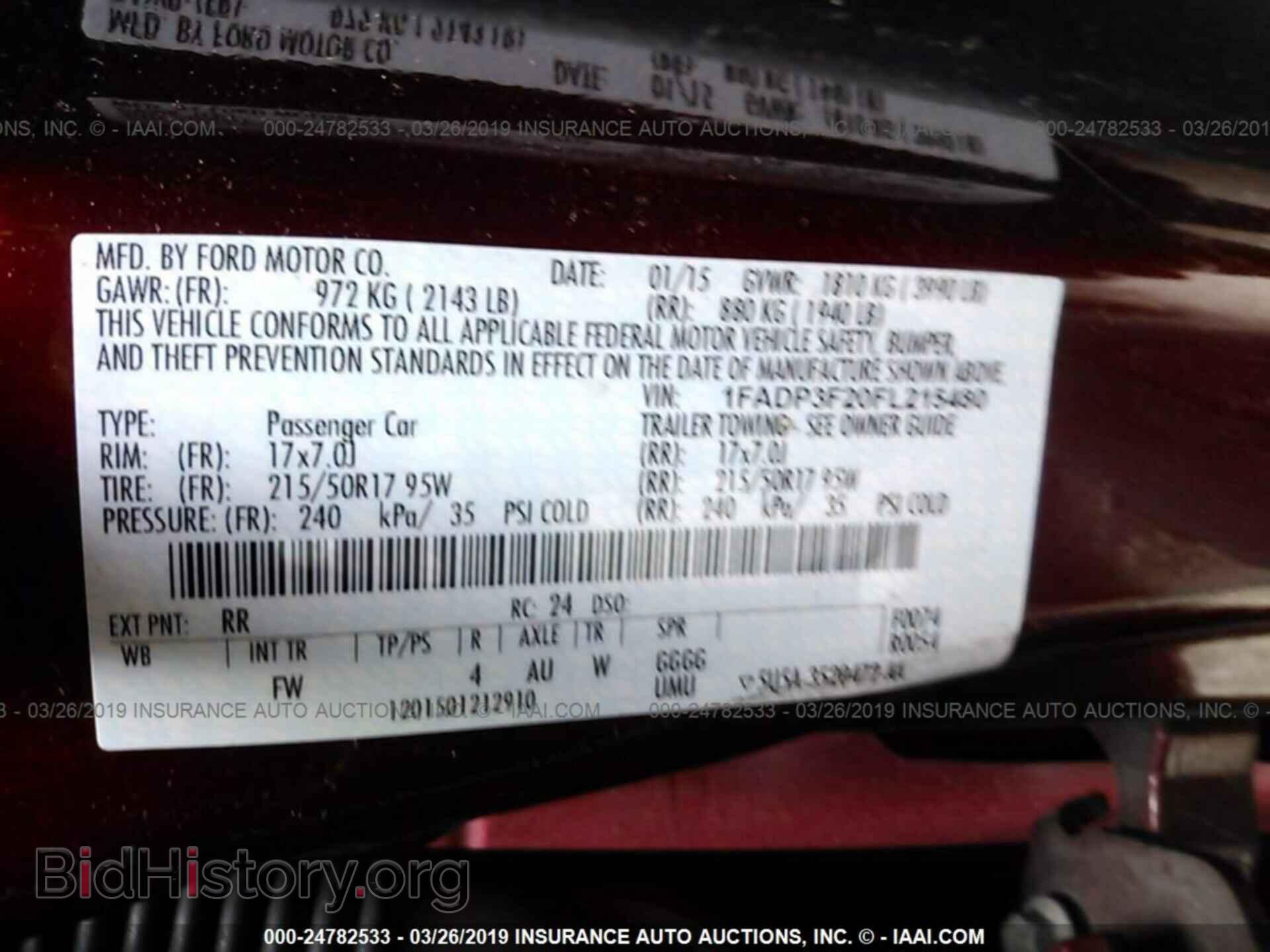 2015 FORD FOCUS - VIN: 1FADP3F20FL215480 - Фото 9
