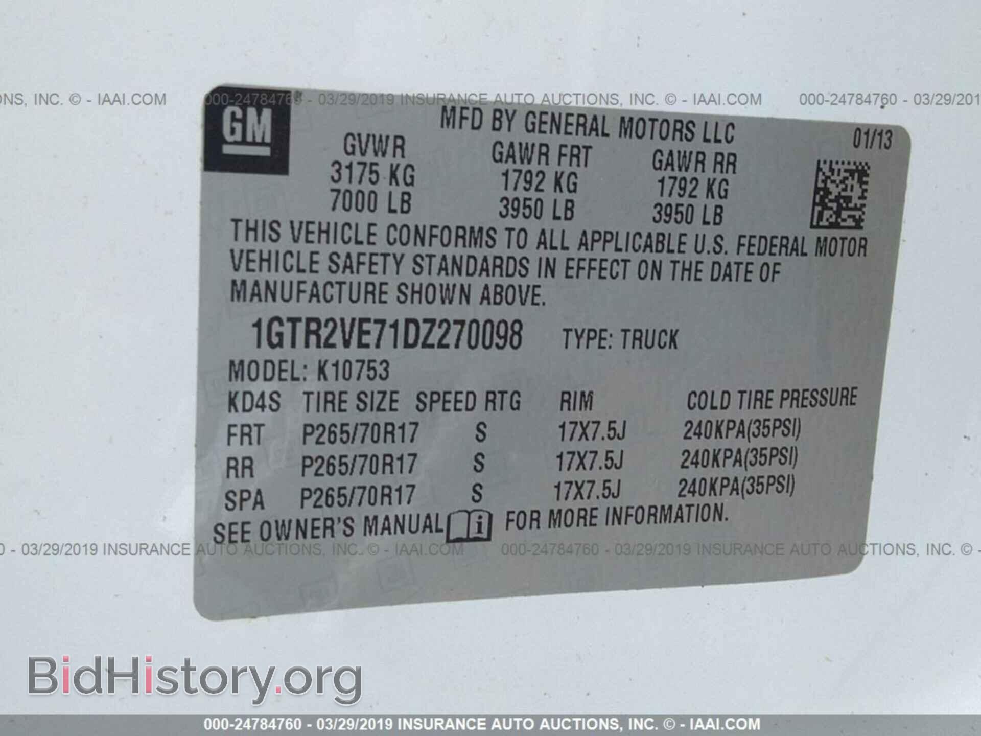 2013 GMC SIERRA - VIN: 1GTR2VE71DZ270098 - Photo 9
