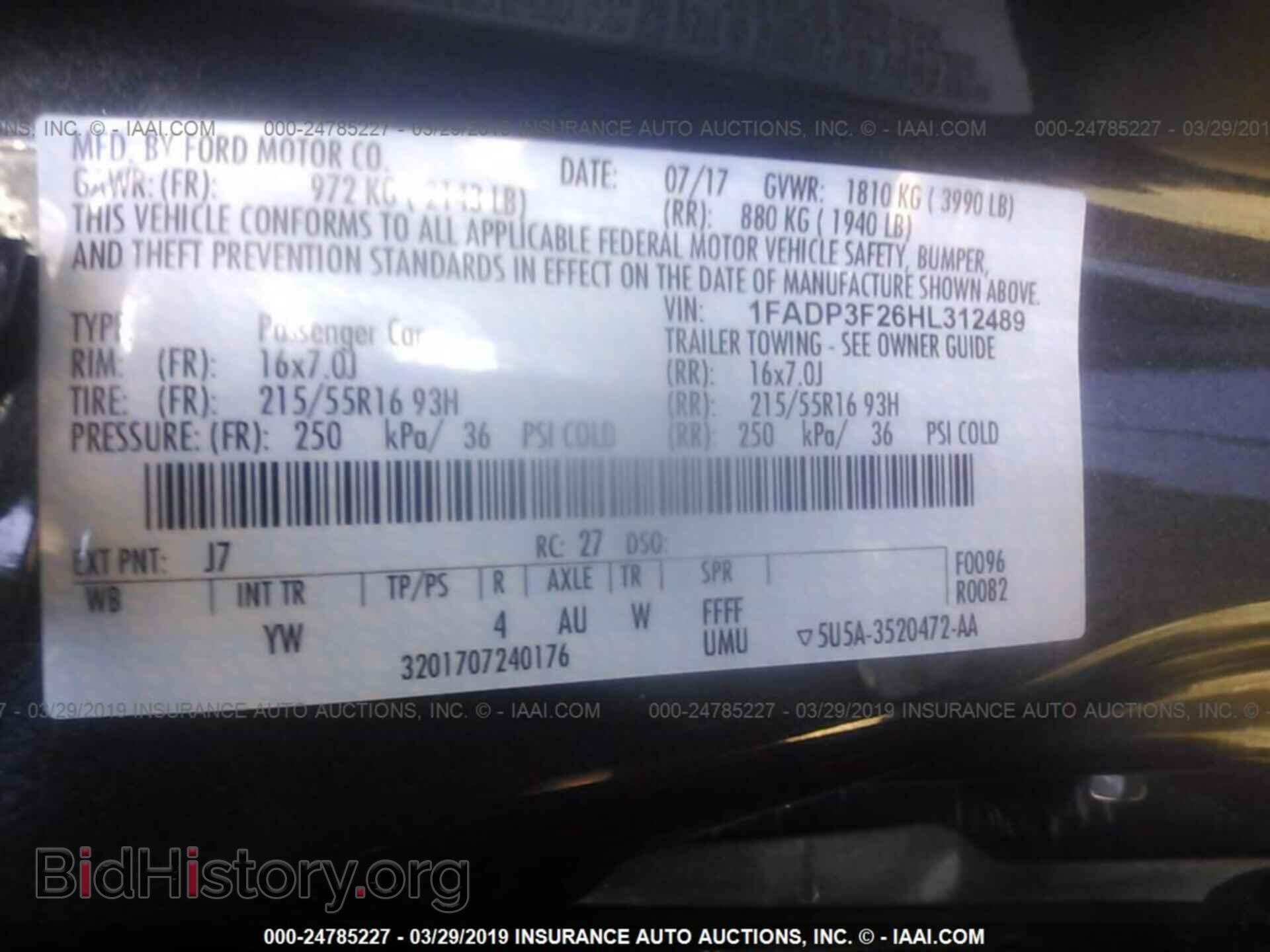 2017 FORD FOCUS - VIN: 1FADP3F26HL312489 - Photo 9