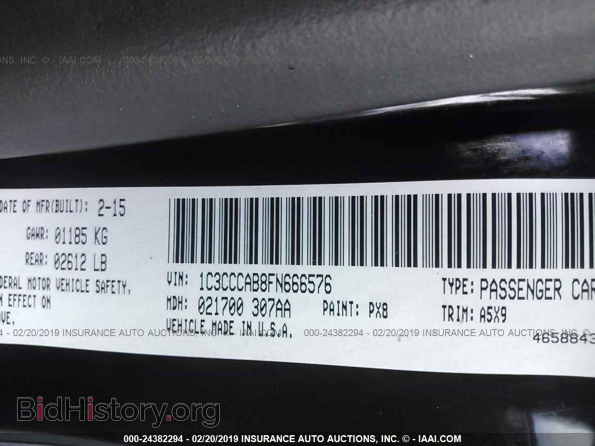 2015 CHRYSLER 200 - VIN: 1C3CCCAB8FN666576 - Photo 9